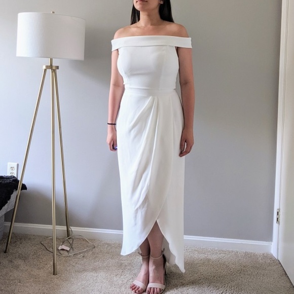 BHLD Midi Wrap Crepe Dress - Jude / Thompson - Picture 3 of 5